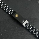 ROLEX BRACELET BLACK & SILVER COMBINATION