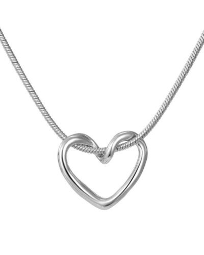 DOUBLE LINE HEART PENDANT