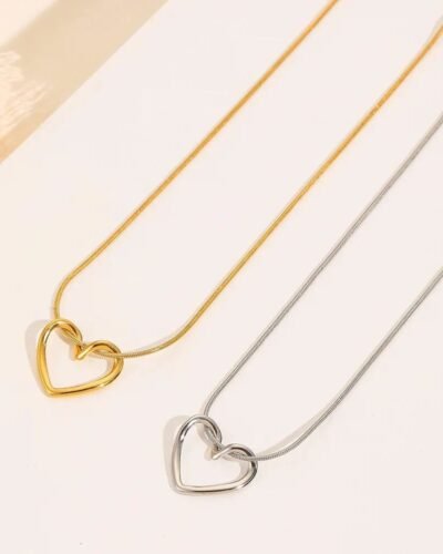 DOUBLE LINE GOLDEN PENDENT NECKLACE